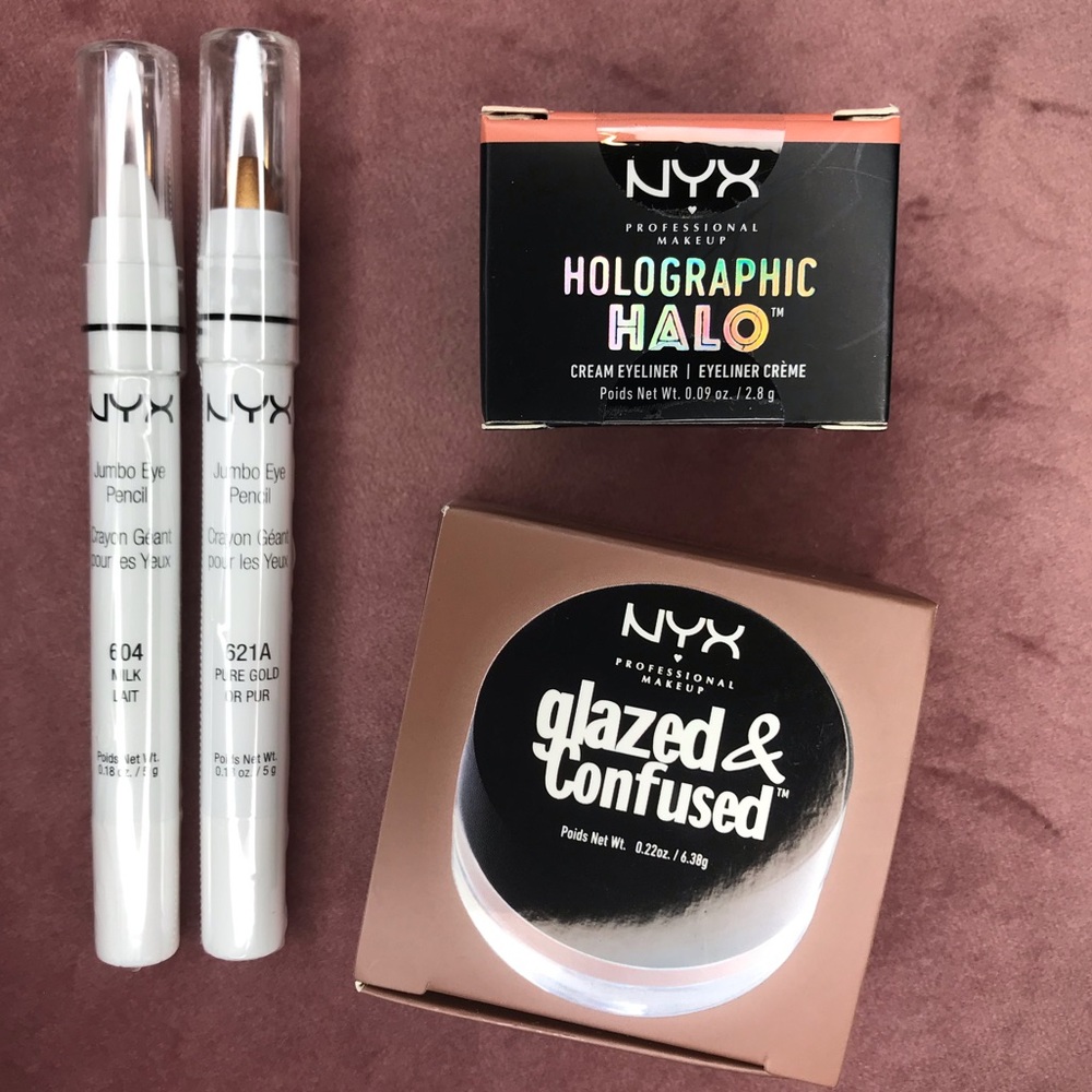 💄NYX Shine & Glazed Look Makeup Bundle. 4 items